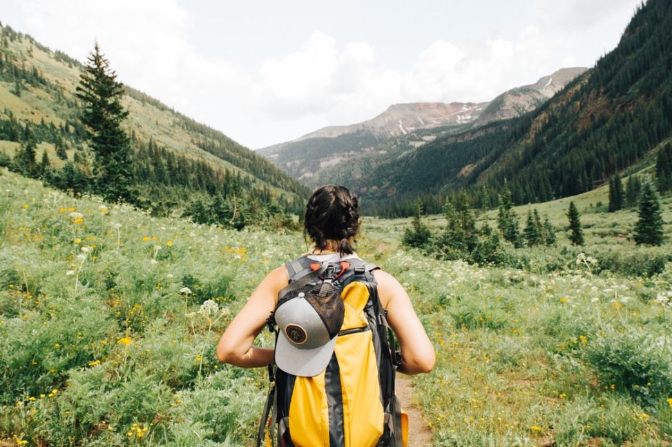 Woman hiking