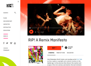 screenshot of rip! the remix manifesto movie